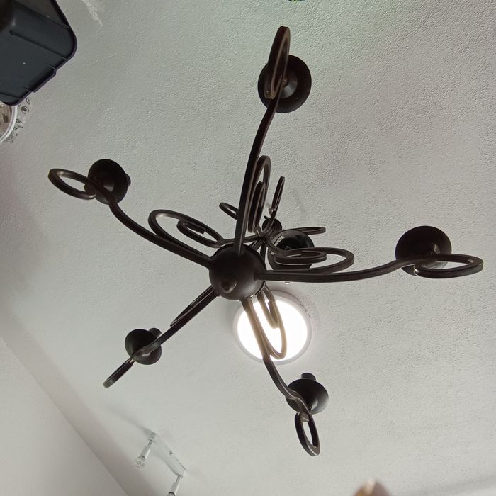 Candeeiro tecto rústico