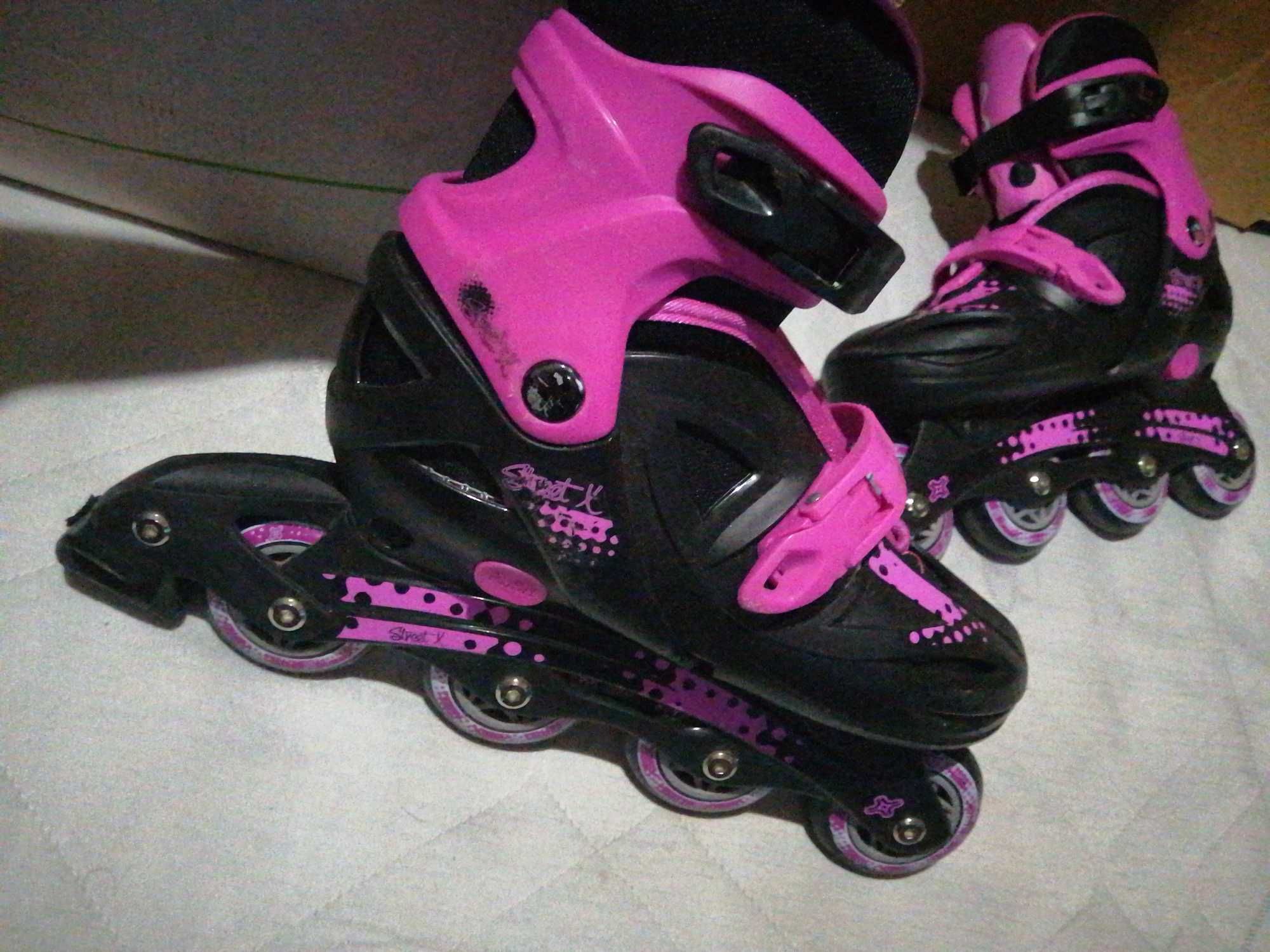 Patins em linha com caixa