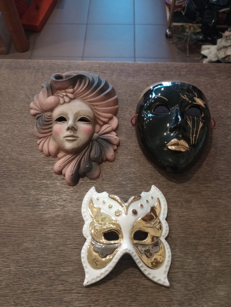Maski Weneckie Kolekcja 3 sztuki Okazja