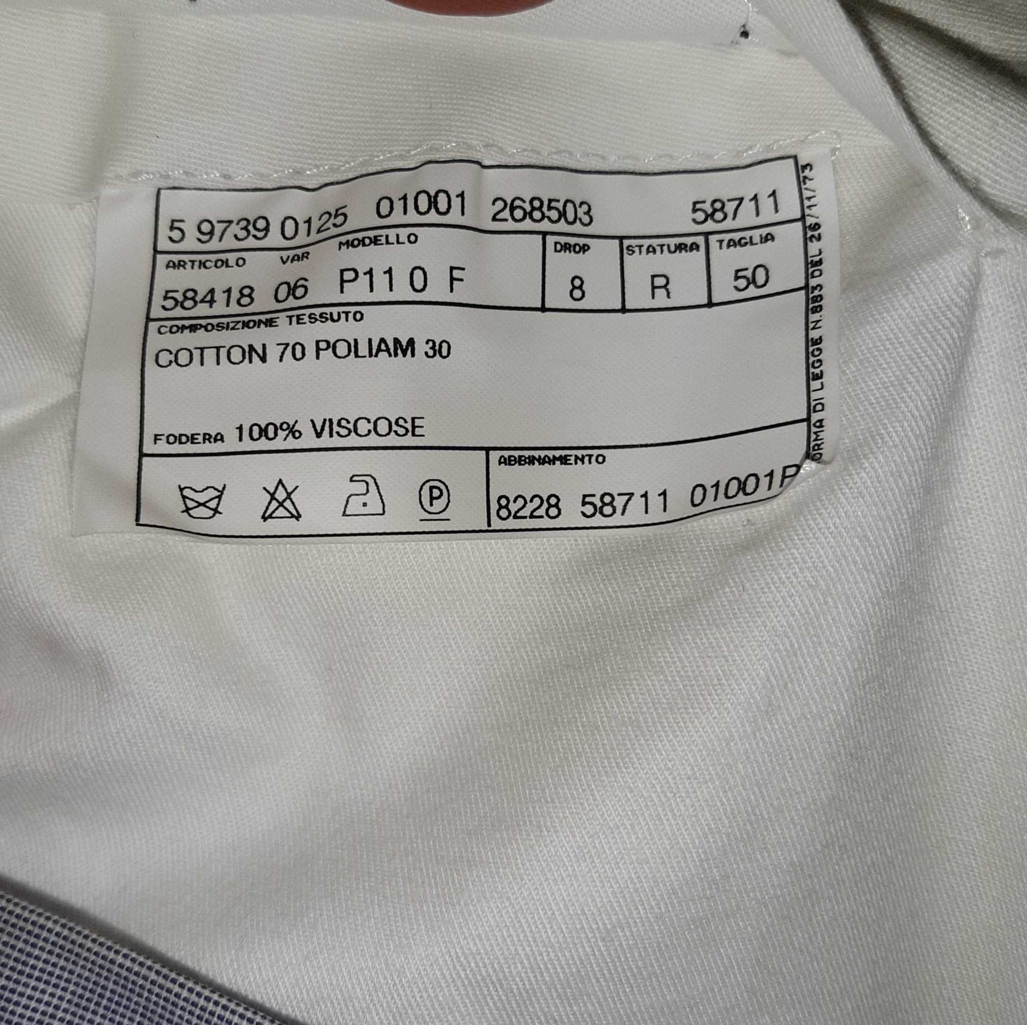Spodnie Lab Pal Zileri, 82 pas, dł. 104