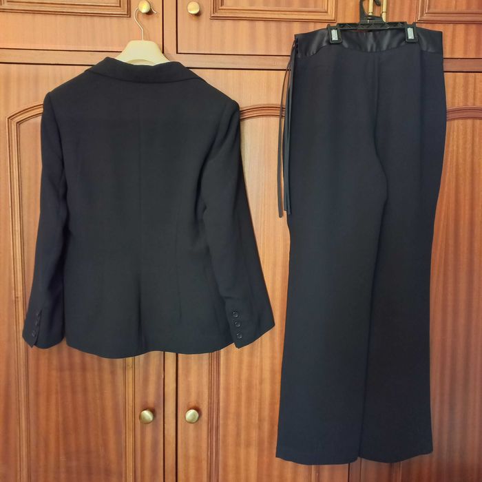 Casaco e Calças de Fato Preto Mulher - Côté Femme