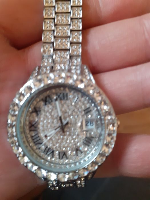 Damski zegarek ładny na bransolecie firmy Miss Fox nowy z kryształkami