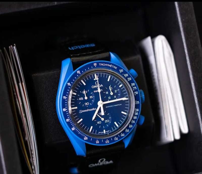 Omega x Swatch - Mission to Neptune Moonswatch - SO33N100