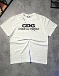 Футболка PLAY Comme Des Garcons CDG біла оверсайз