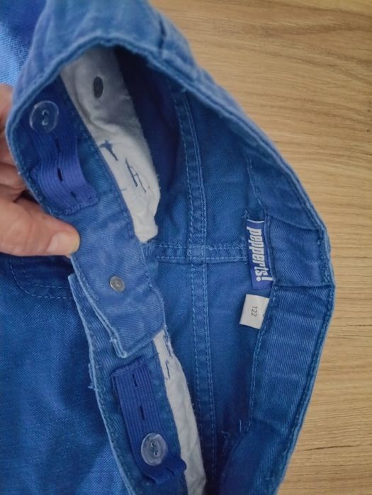 Spodnie chłopięce pepperts rozmiar 122 niebieskie