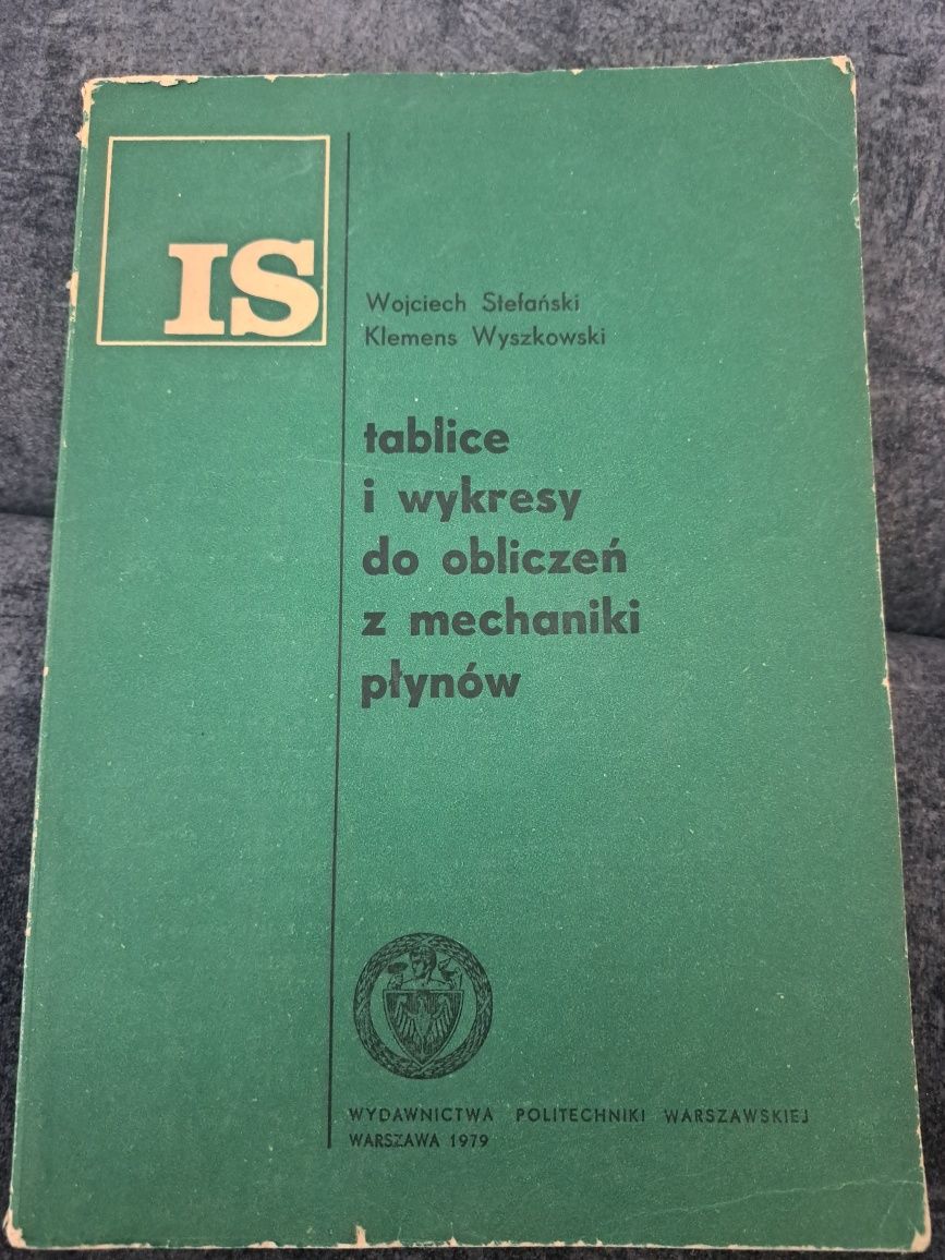 Tablice i wykresy do obliczeń z mechaniki płynów