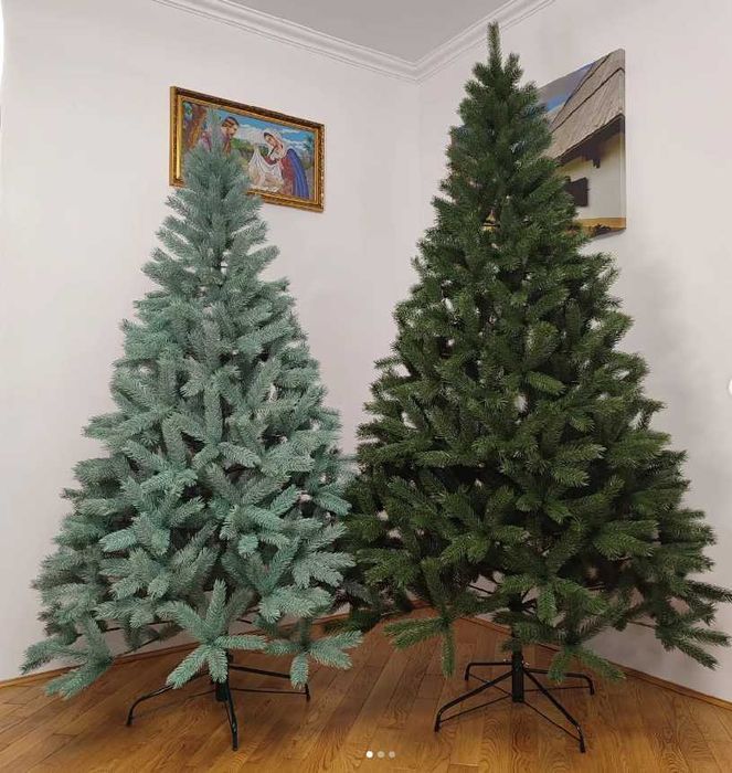 Хіт продажу! Буковельська лита штучна ялинка зелена! Литая ель Голубая