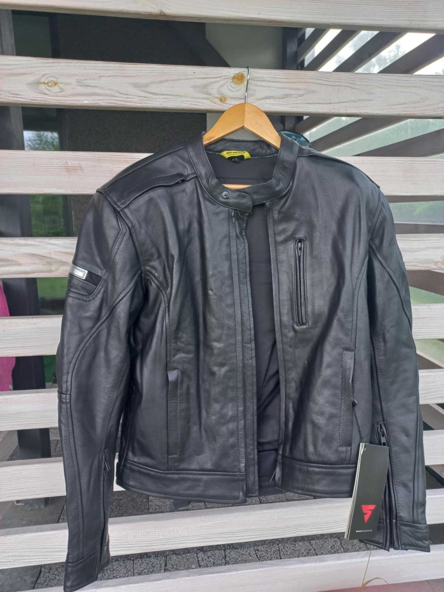 Nowa kurtka motocyklowa skóra shima hunter plus