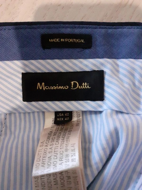 Calças de Fato Massimo Dutti Tamanho 50