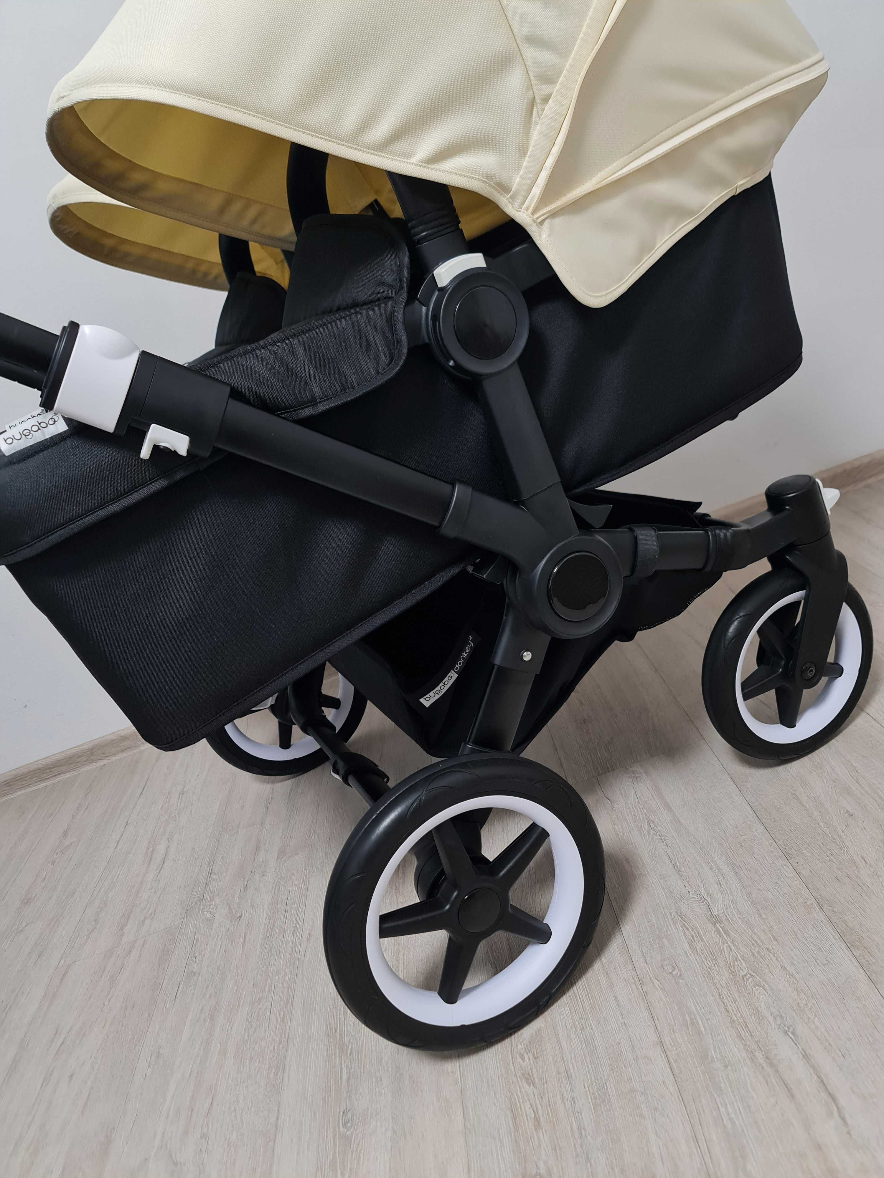 Bugaboo Donkey Off White коляска для двійні