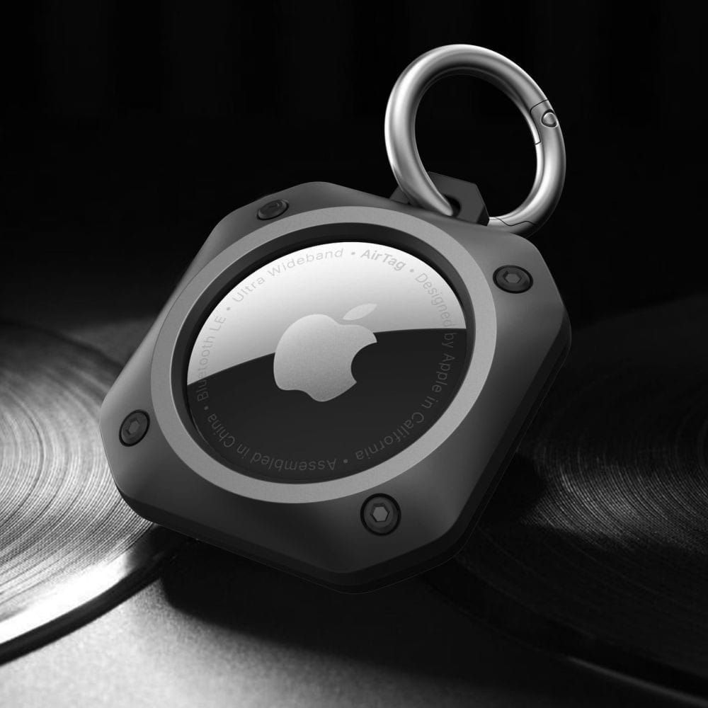 tech-protect rough pro apple airtag black