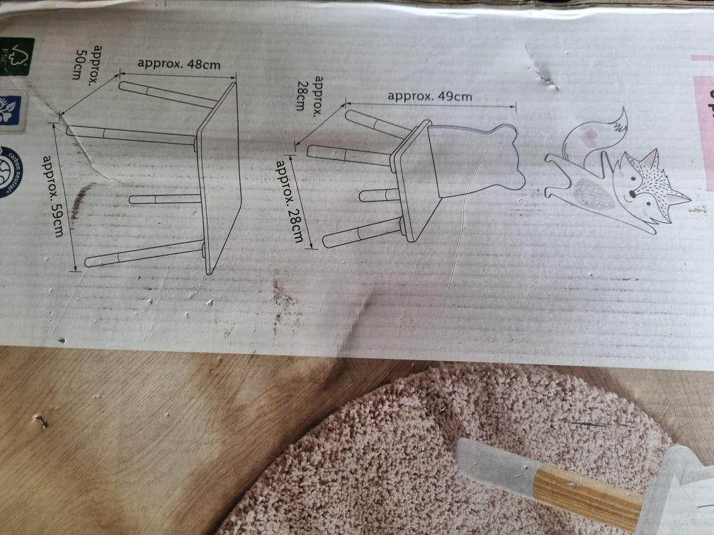 Zestaw dzieciecy krzesła i stolik Livarno Nowe!