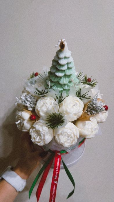 Świąteczny flower box / podziękowania świąteczne