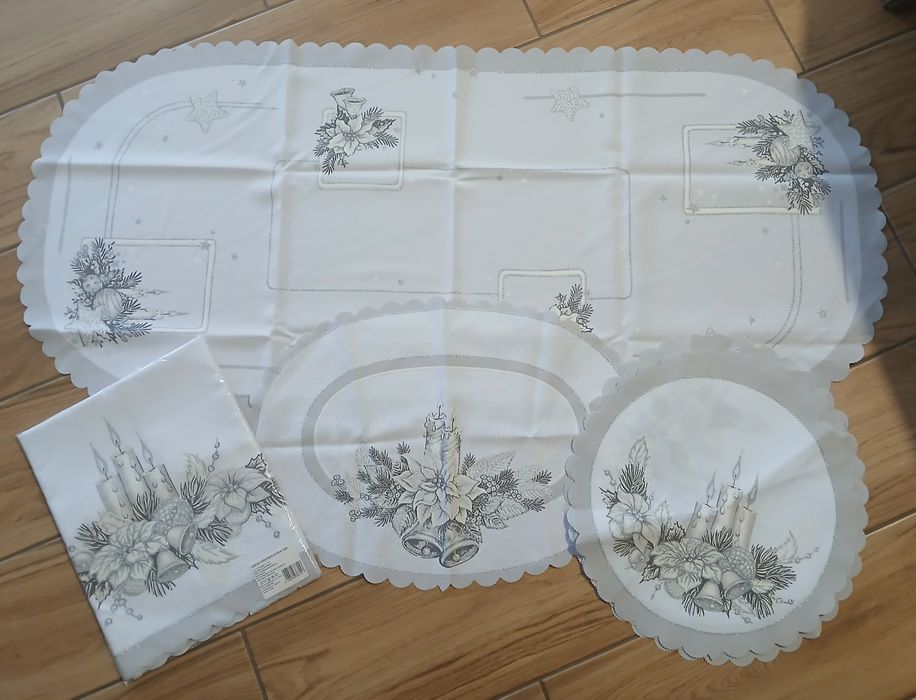 Kpl bieżniki,obrus świąteczne