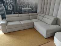 Narożnik kanapa Etap Sofa z funkcją spania. Materiał Aquaclean