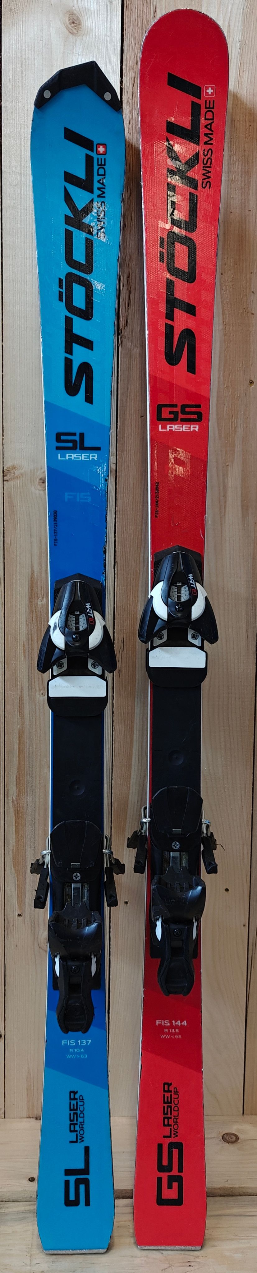Narty 2 X Stockli Junior Race (790 zł/ 150€ netto para), pakiet nart