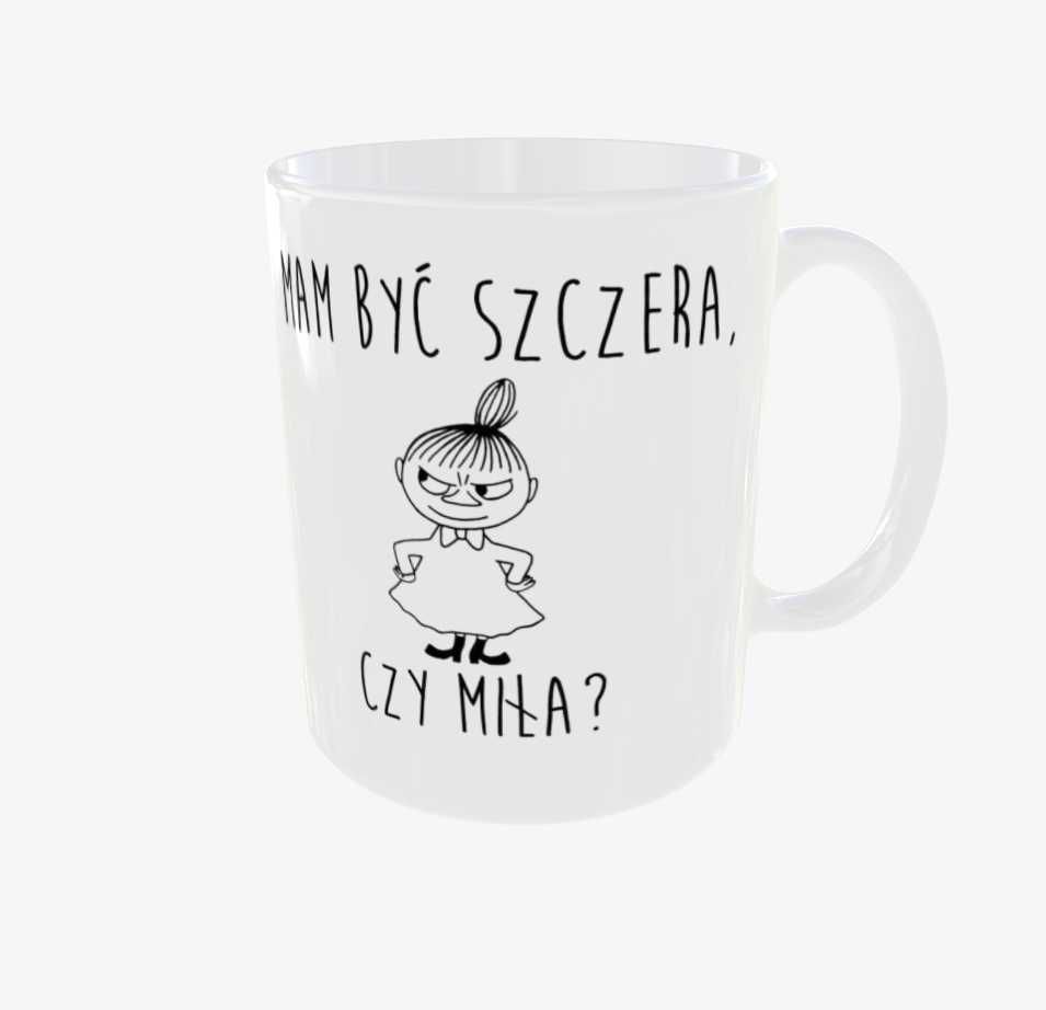 Kubek z zabawnym napisem