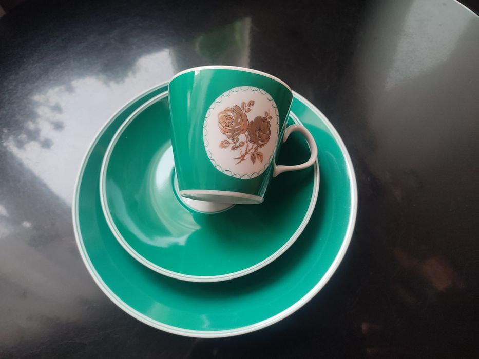 Śliczne stare trio porcelana Lichte