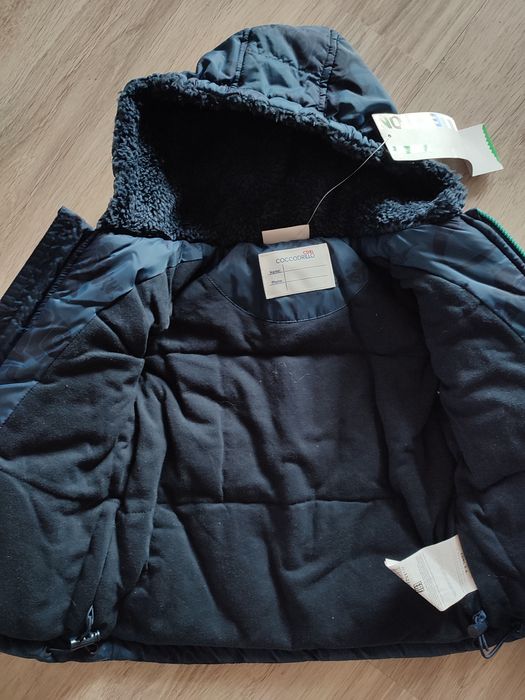 Coccodrillo kurtka zimowa z rękawiczkami rozmiar 74