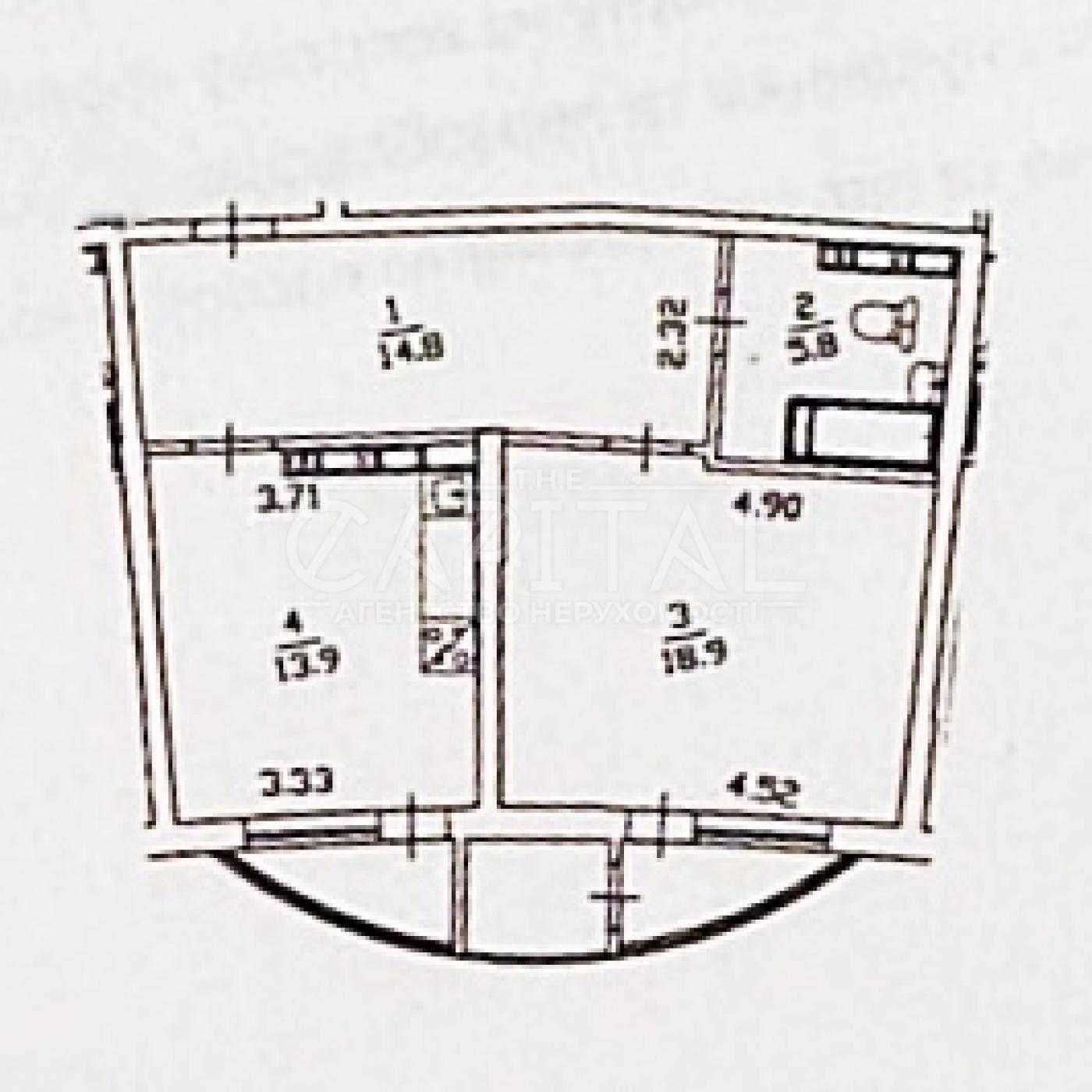 Продажа Квартира 60м2/ Днепровская наб / River Moll / Ахматовой Seven