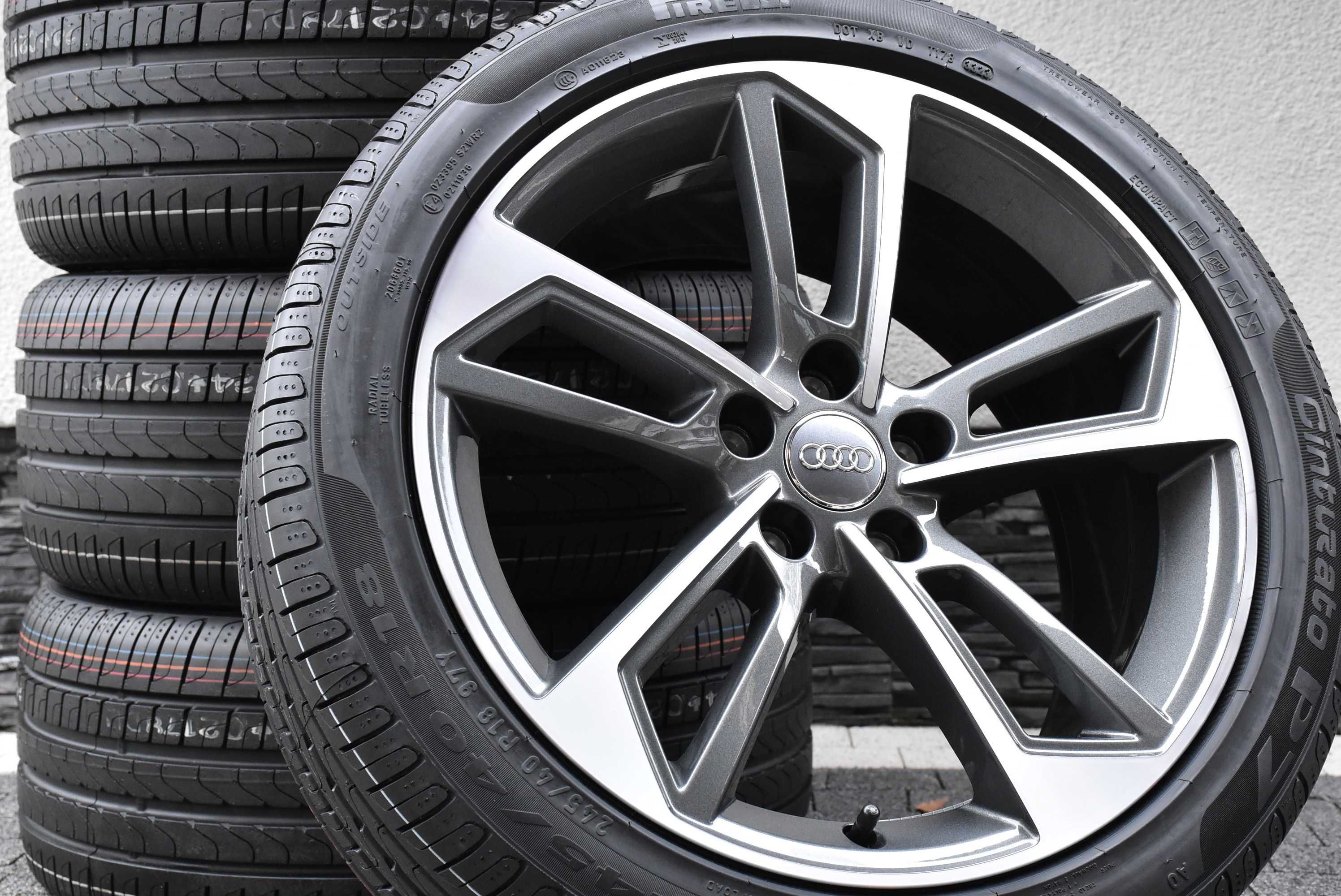 Nowe koła letnie Audi A4 B9 8W0 A4 B8 8K0 18" NOWE PIRELLI AO dot2023