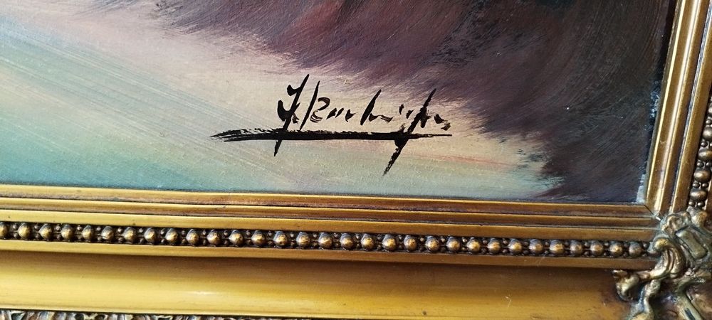 Quadro assinado a óleo 75/125