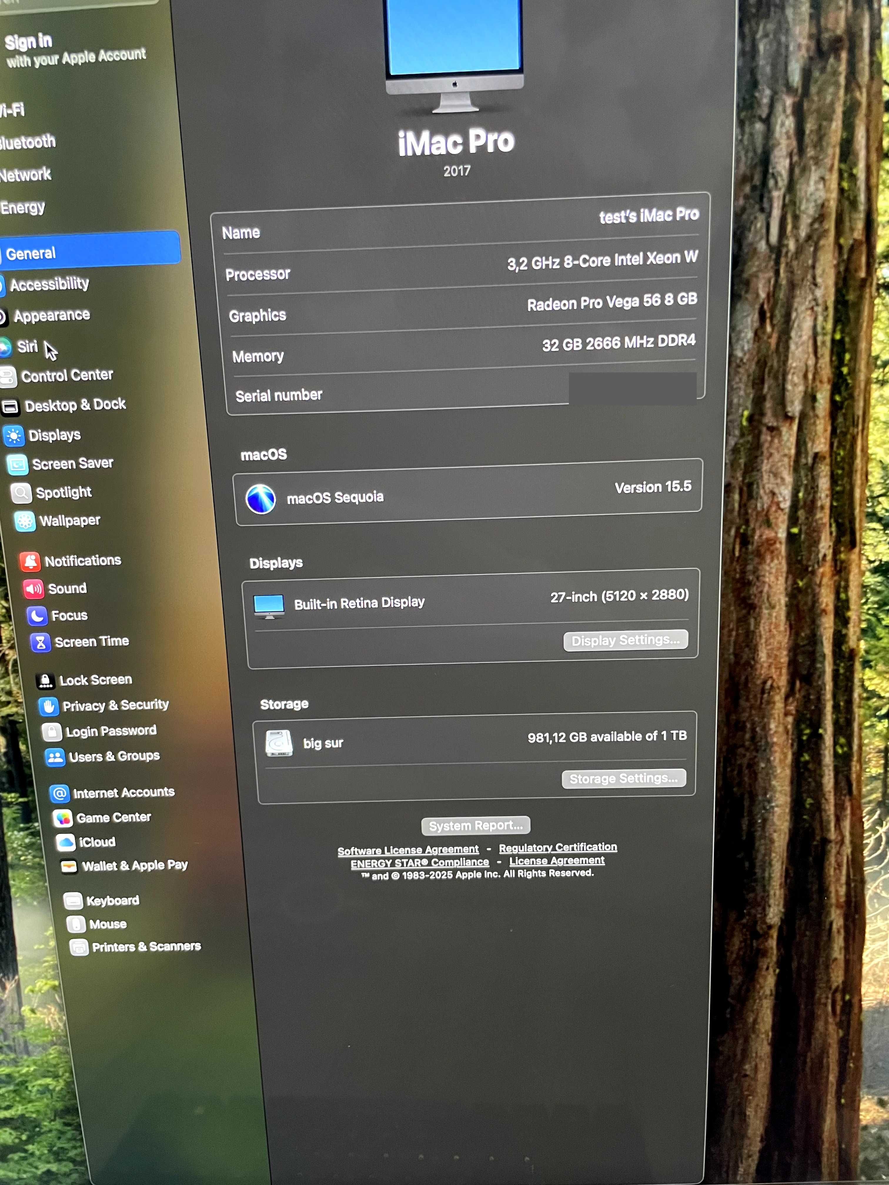 Моноблок/компьютер Apple Imac PRO 27 5К (8 core/32/1 TB/Vega 56 8gb)