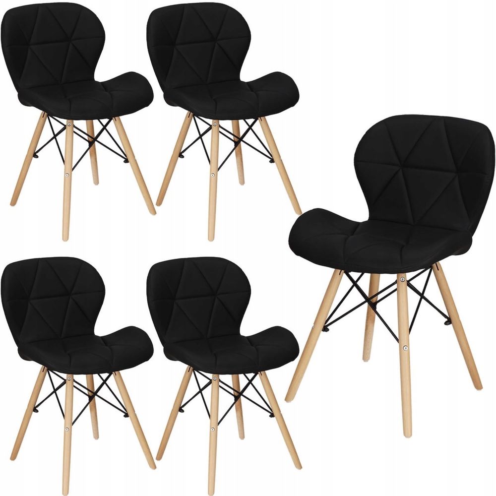 4x Krzesło Tapicerowane Skandynawskie wysyłka do jadalni salonu