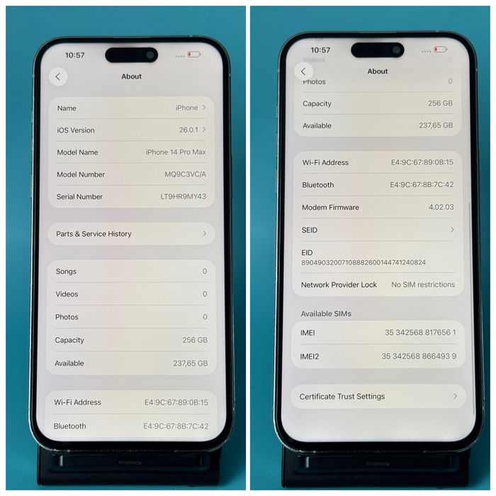 Apple iPhone 14 Pro Max 256GB Фізична Sim (513)