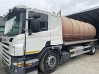 Scania z beczką asenizacyjną