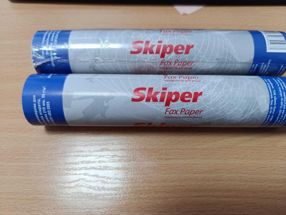 бумага факсова 210 мм 21 м Skiper