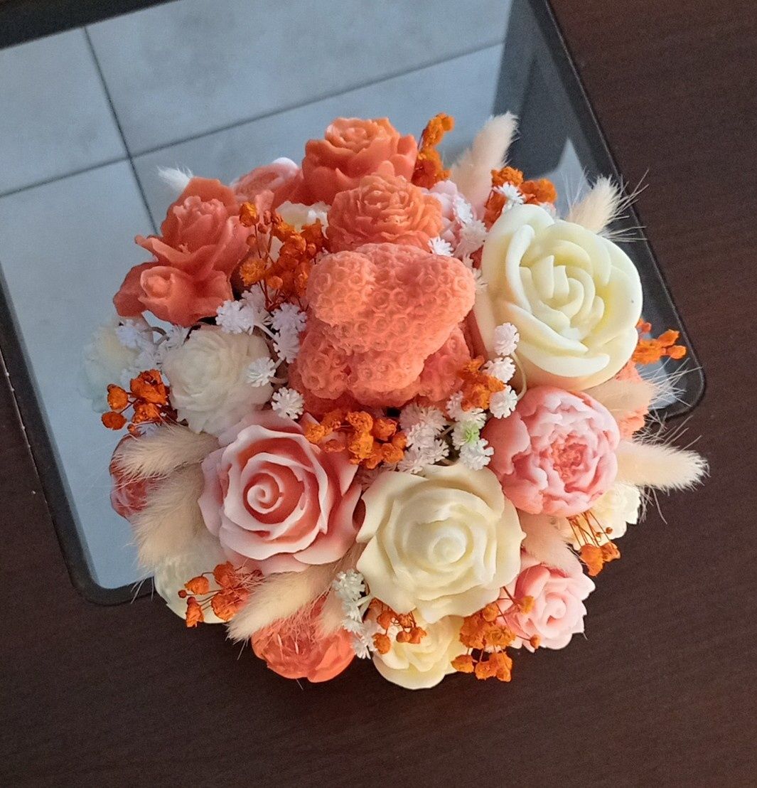 Flower box świeczki sojowe na zamówienie