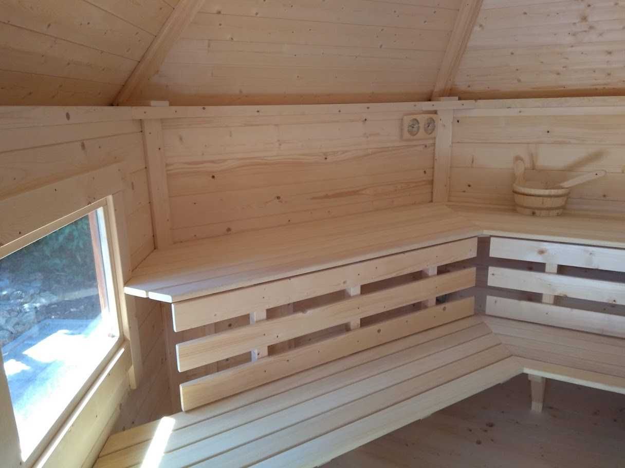Sauna 7m2 ruska bania sauna fińska ogrodowa