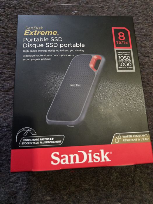 Зовнішній SSD диск USB 3.2 8TB SanDisk (SDSSDE61-8T00-G25)