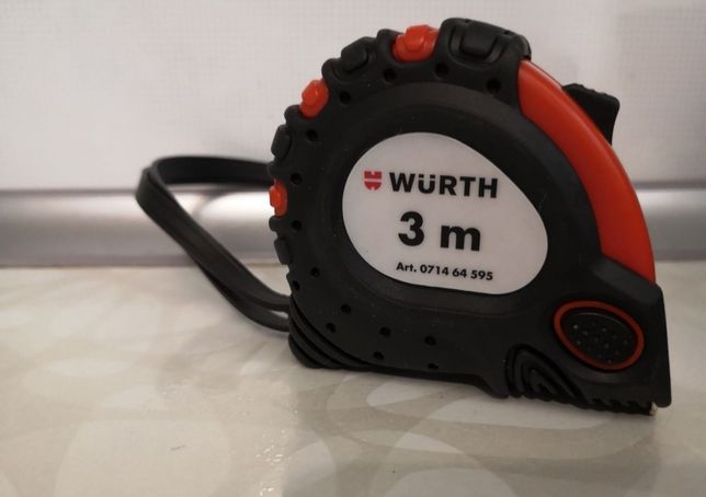 Wurth вимірювальна стрічка 3 м 450грн.