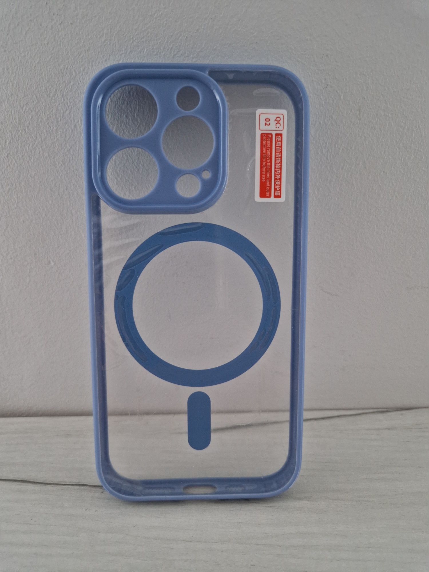 Acrylic Color Magsafe Case do Iphone 15 Pro jasnoniebieski