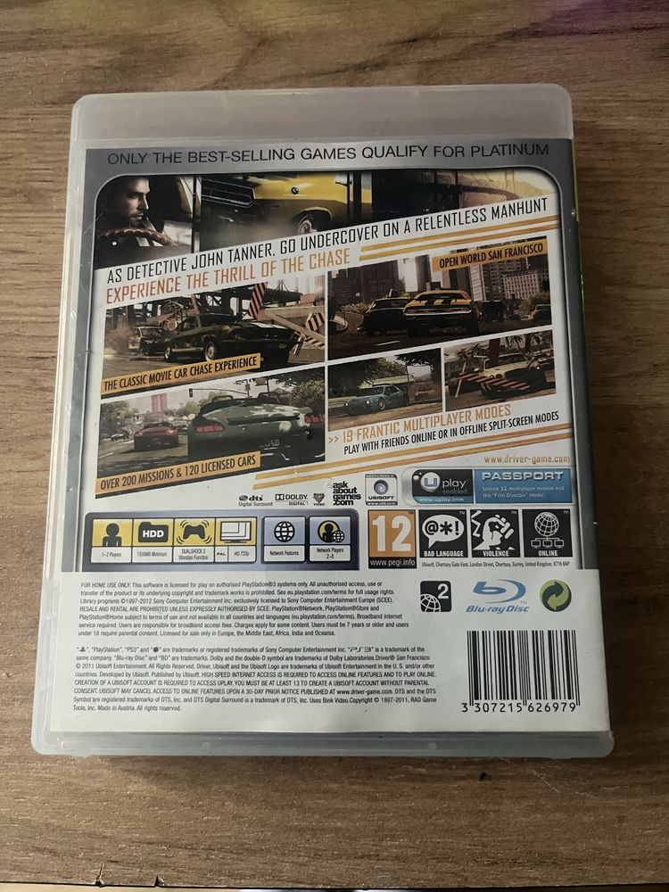 Driver San Francisco Ps3 ”PLATINUM”