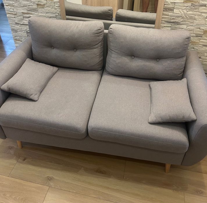Sofa 2-osobowa szara