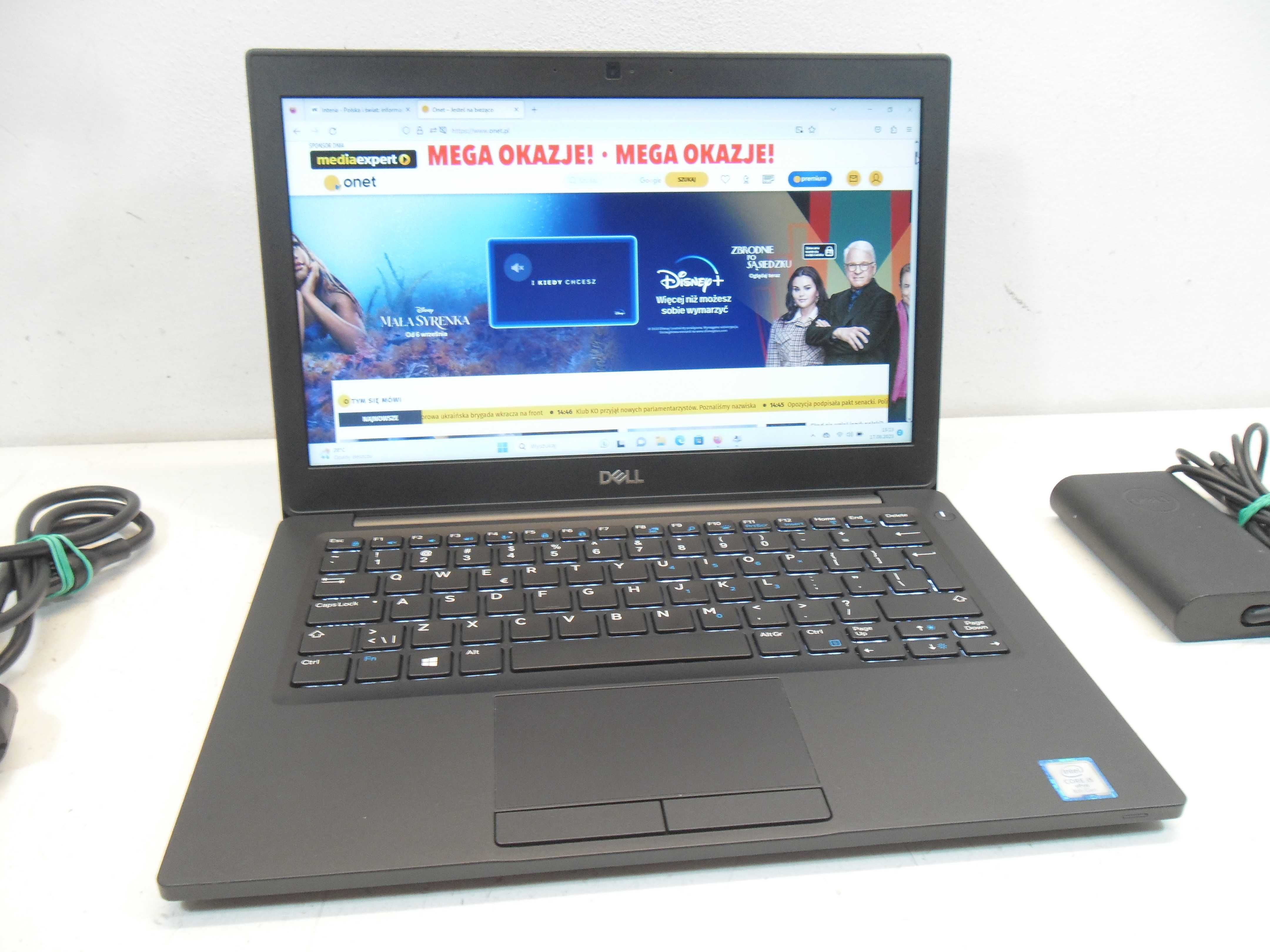 Laptop Dell Latitude 7280 12.5" i5/8GB/SSD256/podś. klaw. ! GW.12msc.