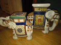 Duże figurki Słonie duży 150 zł mały 110
