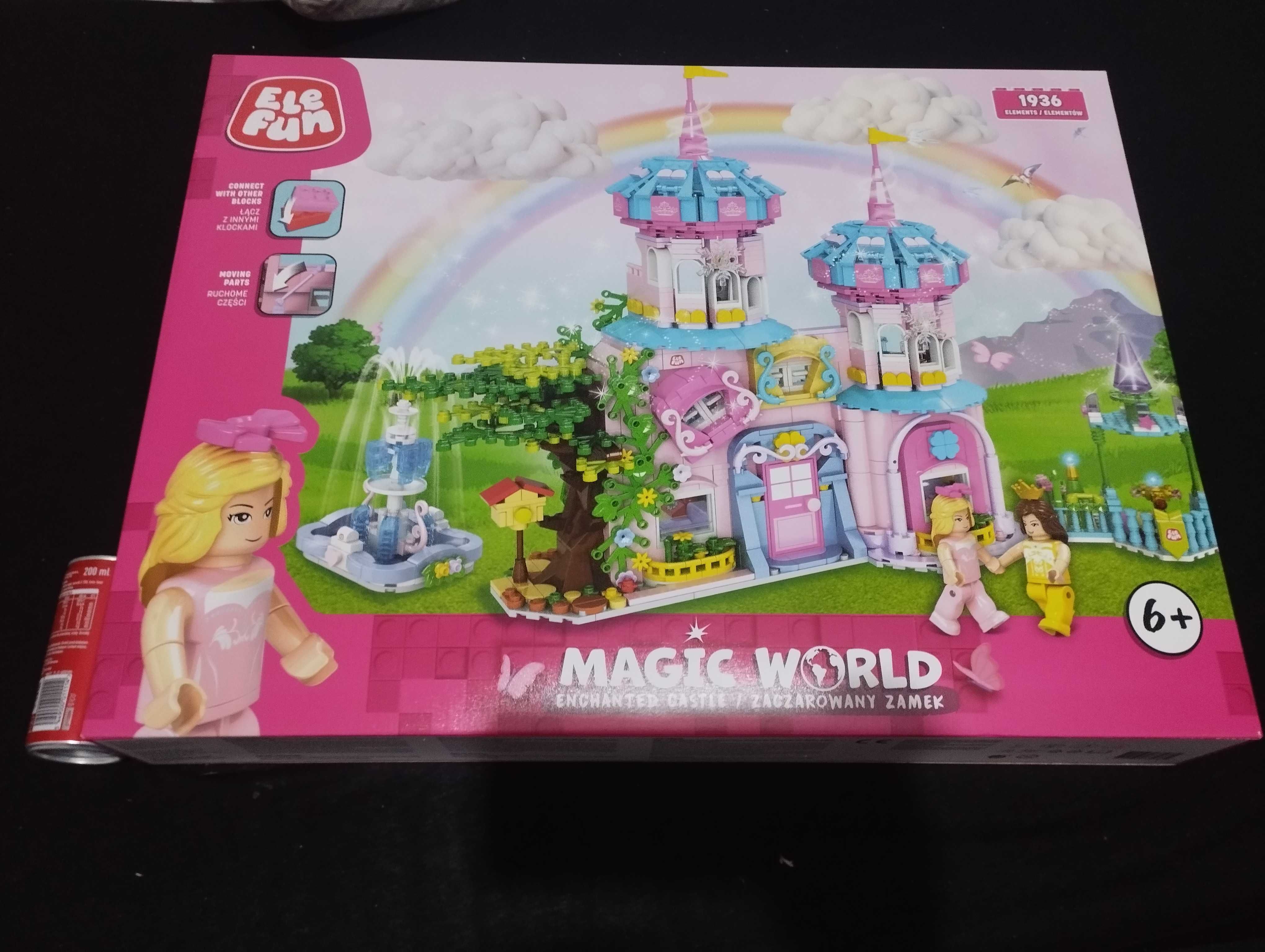 "LEGO" Elefun Magic World XXL Zaczarowany zamek Klocki 1936 elementów