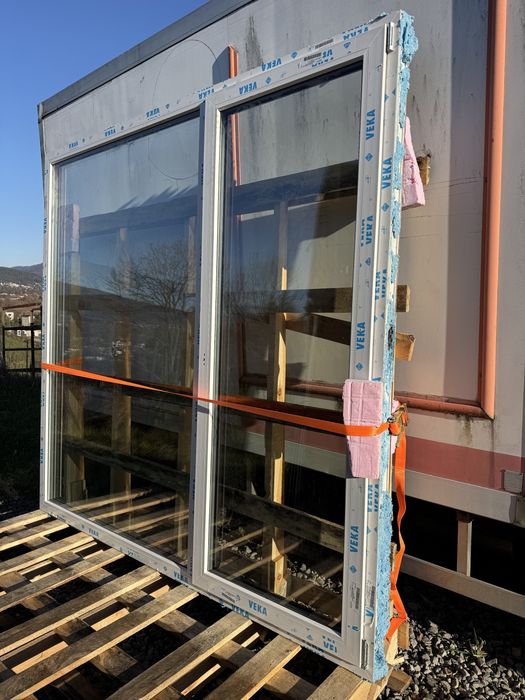 Okno balkonowe pcv veka 82 3szybowe