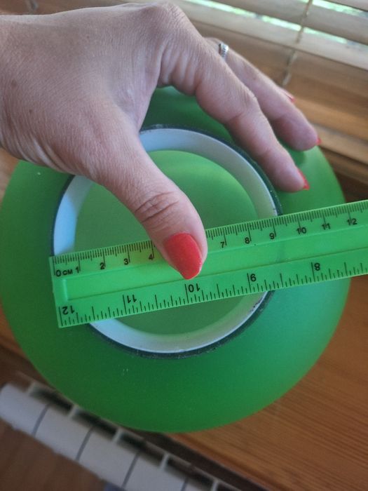 Плафон из стекла зелёногоцвета, в наличии 3 шт