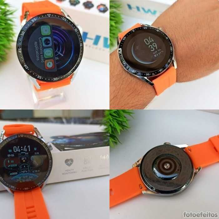 HW3 Pro Smartwatch com chamadas (Novo) Preto e branco