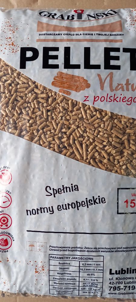 Pellet NATURA 100 % Pelet iglasty - z czystej Trociny -PROMOCJA !!!