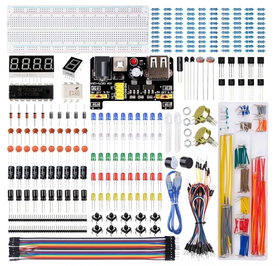 Zestaw startowy do nauki programowania Arduino dla początkujących XXL