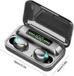 Auriculares  Bluetooth F9  TWS F9-5 Bluetooth 5.0, Led (Preto)