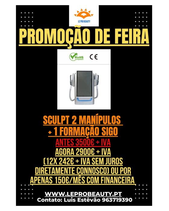 Sculpt 2 manípulos + 1 ano garantia +  Curso DGERT