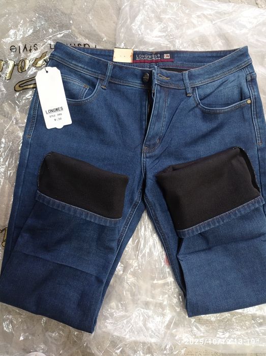 Чоловічі джинси. Утеплення флісом. Розміри до 58 українського.