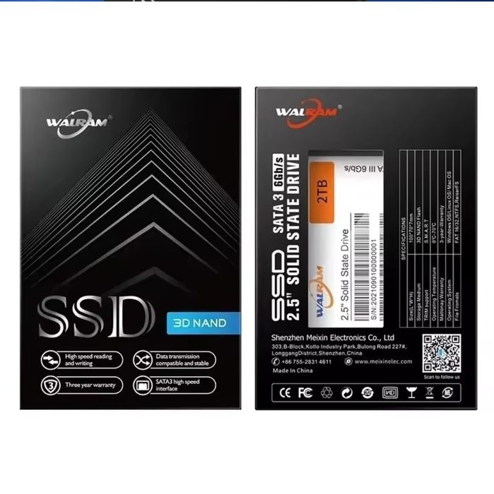 SSD WALRAM 128 GB // Сата ССД 128 ГБ